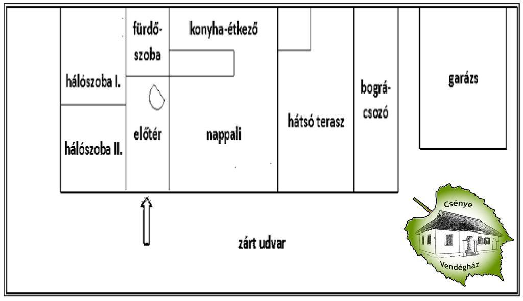 Csénye Vendégház Extérieur photo